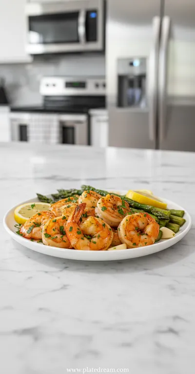 Lemon Garlic Shrimp and Asparagus