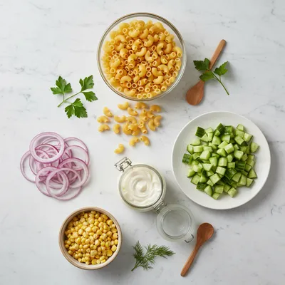 Easy Macaroni Salad Recipe - cooking process