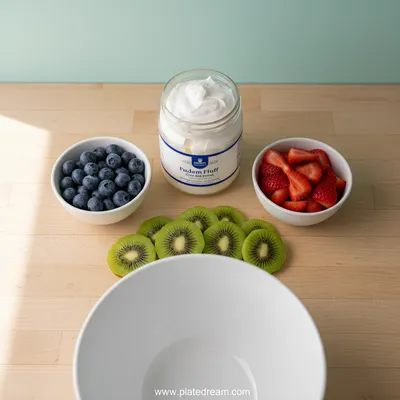 Marshmallow Fluff Fruit Dip – Easy 3-Ingredient Recipe - cooking process