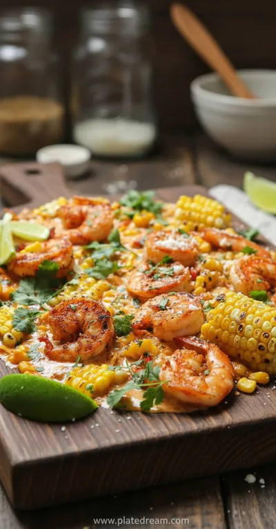 Mexican Street Corn and Shrimp