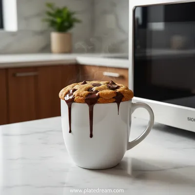 Microwave Chocolate Chip Mug Cookie