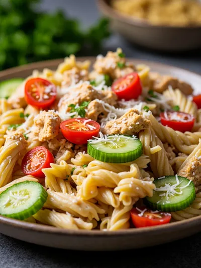 Pasta Salad with Chicken & Parmesan