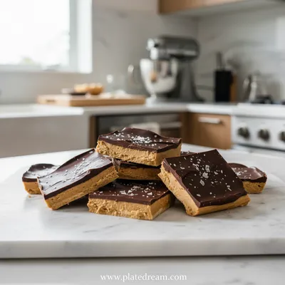 Peanut Butter Chocolate Greek Yogurt Bark