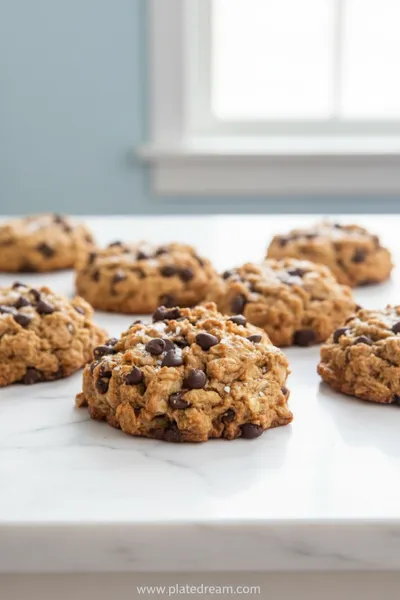 5-Ingredient Peanut Butter Oatmeal Chocolate Chip Cookies