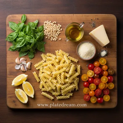 Pesto Pasta Salad - cooking process