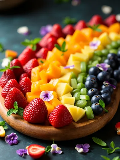 Rainbow Fruit Board – Fresh, Colorful Snack - cooking process