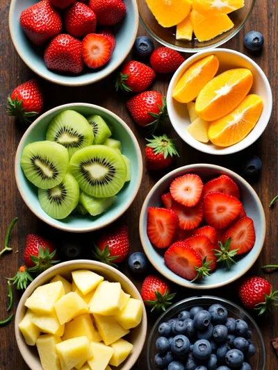 Rainbow Fruit Board – Fresh, Colorful Snack - ingredients preparation