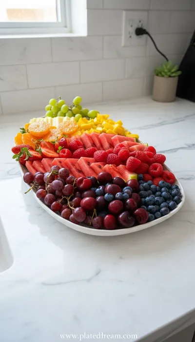 Rainbow Fruit Platter: Vibrant Eid Table Delight
