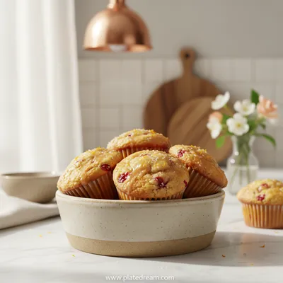 Ricotta Cranberry Orange Muffins