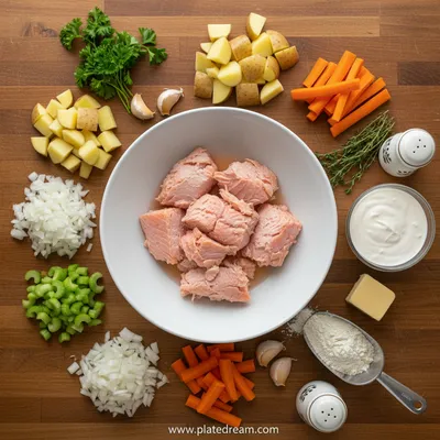 Salmon Chowder Recipe – Quick & Cozy Soup - cooking process