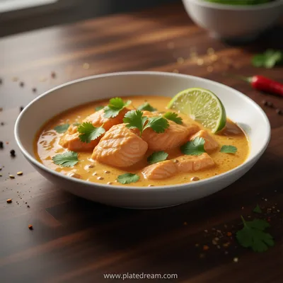 Salmon Coconut Curry – Thai Inspired Easy Dinner