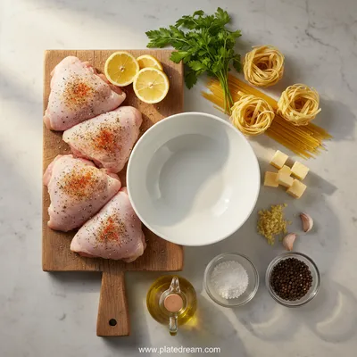 Savory One-Pan Chicken with Buttered Noodles - cooking process