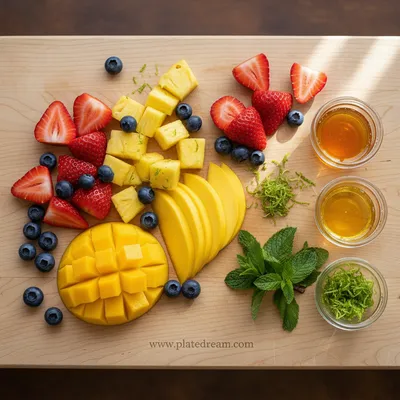Secret Ingredient Fruit Salad Recipe - cooking process