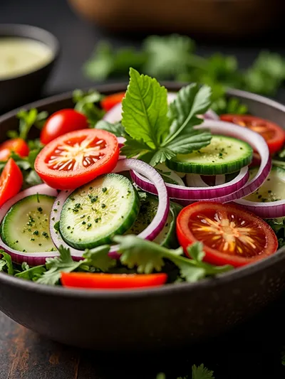 Shirazi Salad – Easy Fresh Tomato Cucumber Dish