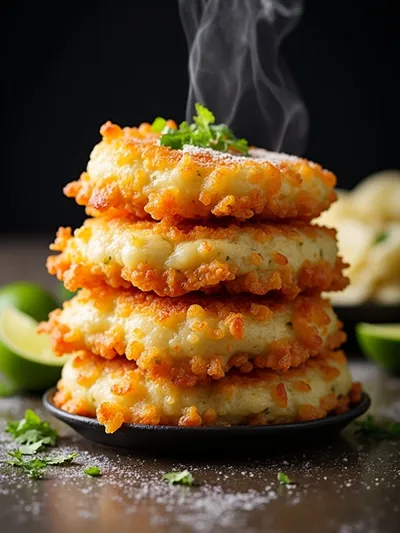 Shrimp Fritters With Lime Mayonnaise