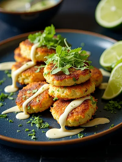 Shrimp Fritters With Lime Mayonnaise - cooking process