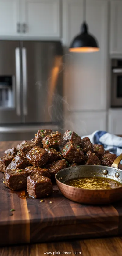 Slow Cooker Garlic Butter Beef Bites – High Protein Dinner