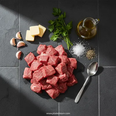 Slow Cooker Garlic Butter Beef Bites – High Protein Dinner - cooking process
