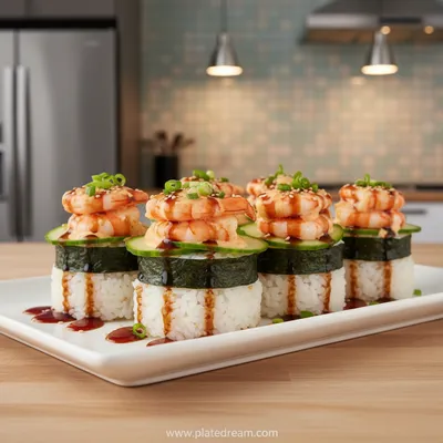 Spicy Shrimp Sushi Stacks – Easy Dinner