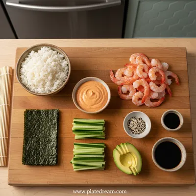 Spicy Shrimp Sushi Stacks – Easy Dinner - cooking process