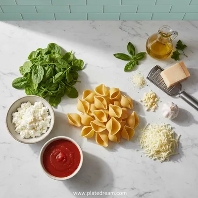Spinach and Ricotta Stuffed Shells – Easy Healthy Dinner - cooking process
