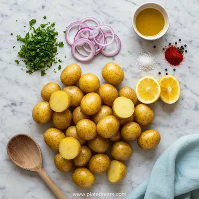 Sumac Potato Salad – Bright, Tangy Side Dish - cooking process
