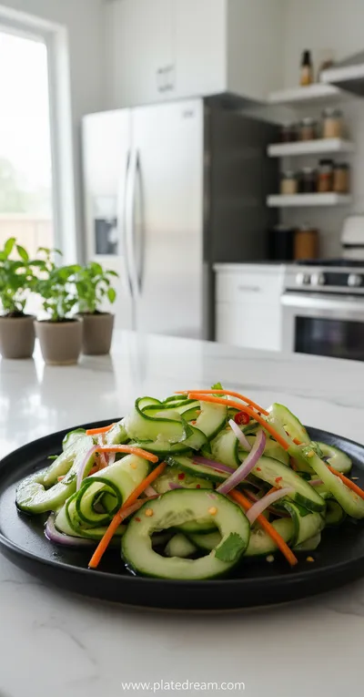 Tangy Spicy Thai Cucumber Salad – Quick & Healthy