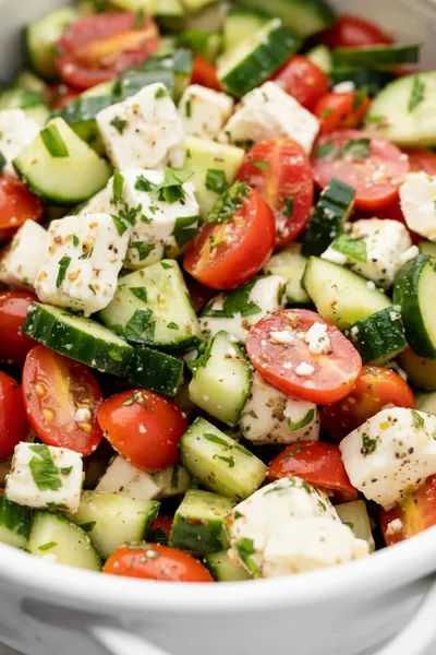 Tomato Cucumber Feta Salad – Fresh Healthy Meal