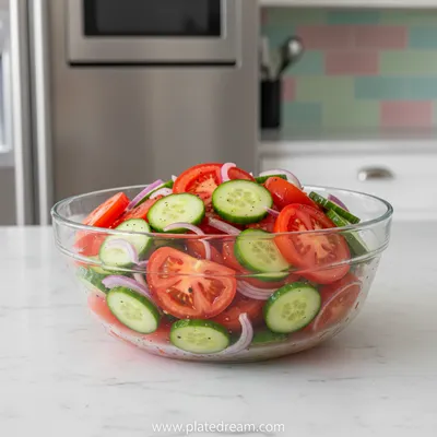 Tomato Cucumber Onion Salad