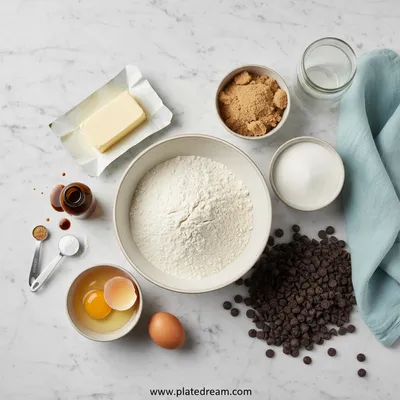 Ultra Thick Bakery Style Chocolate Chip Cookies - cooking process