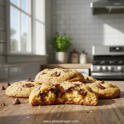 Ultra Thick Bakery Style Chocolate Chip Cookies