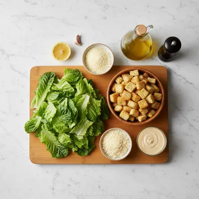Vegetarian Caesar Salad Recipe - cooking process