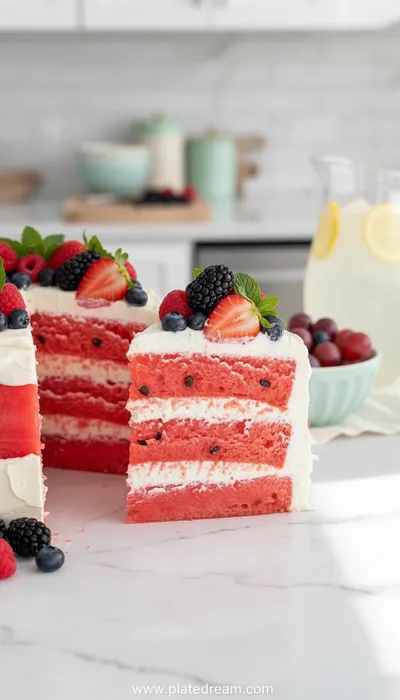 Watermelon Cake: Fresh Easy Dessert