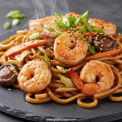 Yaki Udon With Shrimp – Quick Japanese Stir‑Fry